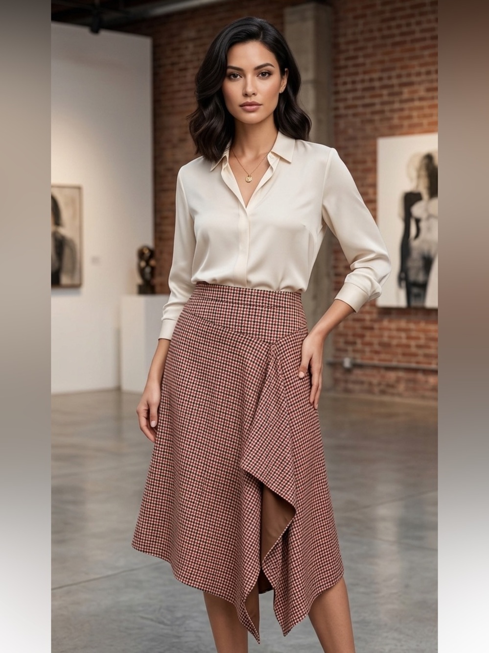 NWT Talbots || Asymmetrical Woman’s Hem Skirt size 4P